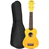 PUKA UK-21YW SOPRANO UKULELE SARI KILIF HEDİYE