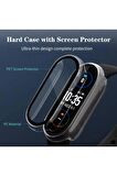 Xiaomi Mi Band 5 Uyumlu Ekran Ve Kasa Koruyucu Kılıf 360 Tam Koruma