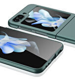 Smcase Samsung Galaxy Z Flip 5 Kılıf Kıpta Renkli Sert Pc Kapak