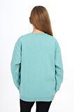Kız Çocuk Kalpli A Baskılı 3 İplik Sweatshirt 7-13 Yaş Lx270