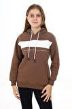 Kız Çocuk Garnili Kapüşonlu Sweatshirt Hoodie 7-13 Yaş Lx275