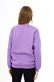 Kız Çocuk Nakış Baskılı Sweatshirt  7-13 Yaş Lx289