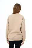 Kız Çocuk Yazı Baskılı 3 İplik Sweatshirt 7-13 Yaş Lx289