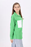 Kız Çocuk Fashion Baskılı Gömlek 9-14 Yaş Lx194