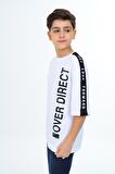 Erkek Çocuk Kol Şerit Garnili T-Shirt 9-14 Yaş Lx7063