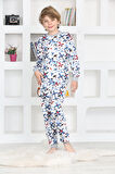 Erkek Çocuk Uçak Baskılı Pijama Takımı 1-11 Yaş 4924-26