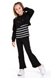 Kız Çocuk 3'lü Takım (Pantolon+Bluz+T-shirt) 12125