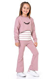 Kız Çocuk 3'lü Takım (Pantolon+Bluz+T-shirt) 12125