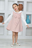 Kız Çocuk Şanel Kumaş 2'li Elbise (Elbise+Bady Bluz)12174