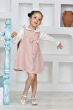 Kız Çocuk Şanel Kumaş 2'li Elbise (Elbise+Bady Bluz)12174