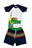 Erkek Çocuk 2'li  Mayo Takımı (Şort-Tişört) 3-10 Yaş 12269
