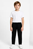Erkek Çocuk  Beli Lastikli ve Kordonlu Likralı Okul Pantolonu 10-15 Yaş 12271
