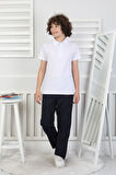 Erkek Çocuk %100 Pamuk Okul Tarz T-Shirt 5-17 Yaş  12272