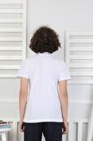 2'li T-Shirt Erkek Çocuk %100 Pamuk Okul Tarz 5-13 Yaş 12277