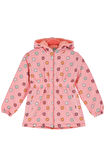 Kız Çocuk İçi Peluş Astarlı-Desenli-Kapüşonlu-Beli Lastikli Mont 12363