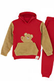 Erkek Çocuk Welsoft Kumaş 2'li Takım (Kapüşonlu Sweat+Polar Alt) 12377