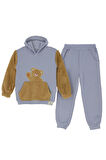 Erkek Çocuk Welsoft Kumaş 2'li Takım (Kapüşonlu Sweat+Polar Alt) 12377