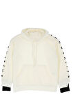 Kız Çocuk 2 İplik-Kapüşonlu-Manşeti Panelli Ve Garnili Sweatshirt 12-16 Yaş 12395