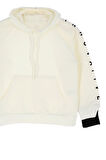 Kız Çocuk 2 İplik-Kapüşonlu-Manşeti Panelli Ve Garnili Sweatshirt 12-16 Yaş 12395
