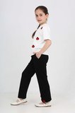 Kız Çocuk Uğur Böceği Baskılı Alt-Üst Takım 4-9 Yaş 12668BLT