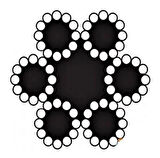 Ennalbur Çelik Halat 6 mm 10 Metre (6X12+7 K.ÖZ)