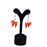 Uretti - Hatice 4962 El Yapımı İnci Detaylı Polimer Kil Fiyonk Küpe