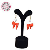 Uretti - Hatice 4962 El Yapımı İnci Detaylı Polimer Kil Fiyonk Küpe