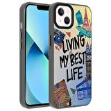 Smcase Apple iPhone 13 Kılıf Dragon Serisi Desenli Sert Kapak