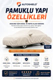 BMW 4 Cabrio Uyumlu Pamuklu Bez Oto Branda Araç Örtüsü Toz Koruyucu Boya Dostu