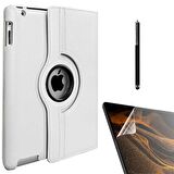 Smcase Apple iPad Mini 1 Kılıf 360 Dönebilen Koruma Kapaklı Standlı dn11  Nano  Kalem