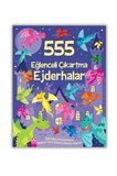 1 Ad. Dev Boyama + 555 Eğlenceli Çıkartma Seti 6 Ad.- Dünya, Ejderhalar, Dinozorlar, Hayvanlar, Set