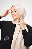 SakaFashion HASIR DESENLİ JAKARLI ŞAL -  BUĞDAY
