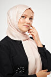 SakaFashion HASIR DESENLİ JAKARLI ŞAL -  BUĞDAY