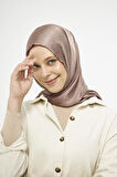 SakaFashion HASIR DESENLİ JAKARLI ŞAL -  KAHVERENGİ