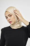SakaFashion HASIR DESENLİ JAKARLI ŞAL - KOYU BUĞDAY