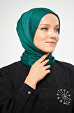 SakaFashion HASIR DESENLİ JAKARLI ŞAL - ÇAM YEŞİLİ