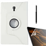 Smcase Samsung Galaxy Tab A T590 Kılıf 360 Dönebilen Koruma Kapaklı Standlı dn22  Nano  Kalem