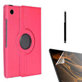 Smcase Samsung Galaxy Tab A8 10.5 SM X200 2021 Kılıf 360 Dönebilen Koruma Kapaklı Standlı dn22  Nano  Kalem