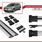 Volkswagen Passat B7 (3C) Alltrack 2012-2014 Arası ile Uyumlu FLY Model Ara Atkı Tavan Barı Gri 2 Adet