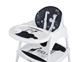 BabyDoor & Mama Star Çalışma Masalı Pedli Mama Sandalyesi Gri 3 in 1