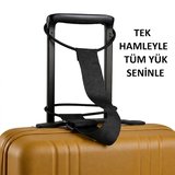 AİBAR Çok Amaçlı Valiz Üstü Çanta Sabitleme Kemeri – Ayarlanabilir Bagaj Taşıma Aparatı