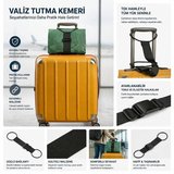 AİBAR Çok Amaçlı Valiz Üstü Çanta Sabitleme Kemeri – Ayarlanabilir Bagaj Taşıma Aparatı