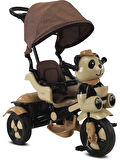 Babyhope 0127A Lüx Little Panda Ebeveyn Kontrollü Tenteli Müzikli Tricycle Üç Teker Bisiklet