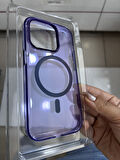 IPHONE 14 PRO ŞEFFAF SERT SİLİKON KIIF MAGSAFELİ