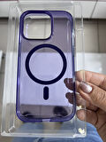 IPHONE 14 PRO ŞEFFAF SERT SİLİKON KIIF MAGSAFELİ