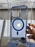 IPHONE 14 PRO ŞEFFAF SERT SİLİKON KIIF MAGSAFELİ