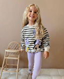 Minnie Baskılı Taytlı Kız Çocuk Takım