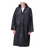 Kapüşonlu ve Çıtçıtlı Eva Yağmurluk Su Geçirmez Unisex Yağmurluk XL