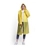Kapüşonlu ve Çıtçıtlı Eva Yağmurluk Su Geçirmez Unisex Yağmurluk XL