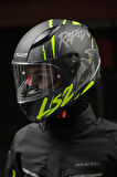 Rapıd 2 Raven Mat Siyah-gri-neon Sarı Kask